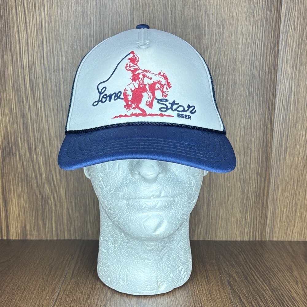 American Needle Lone Star Beer Foamy Valin Trucker Hat NWOT